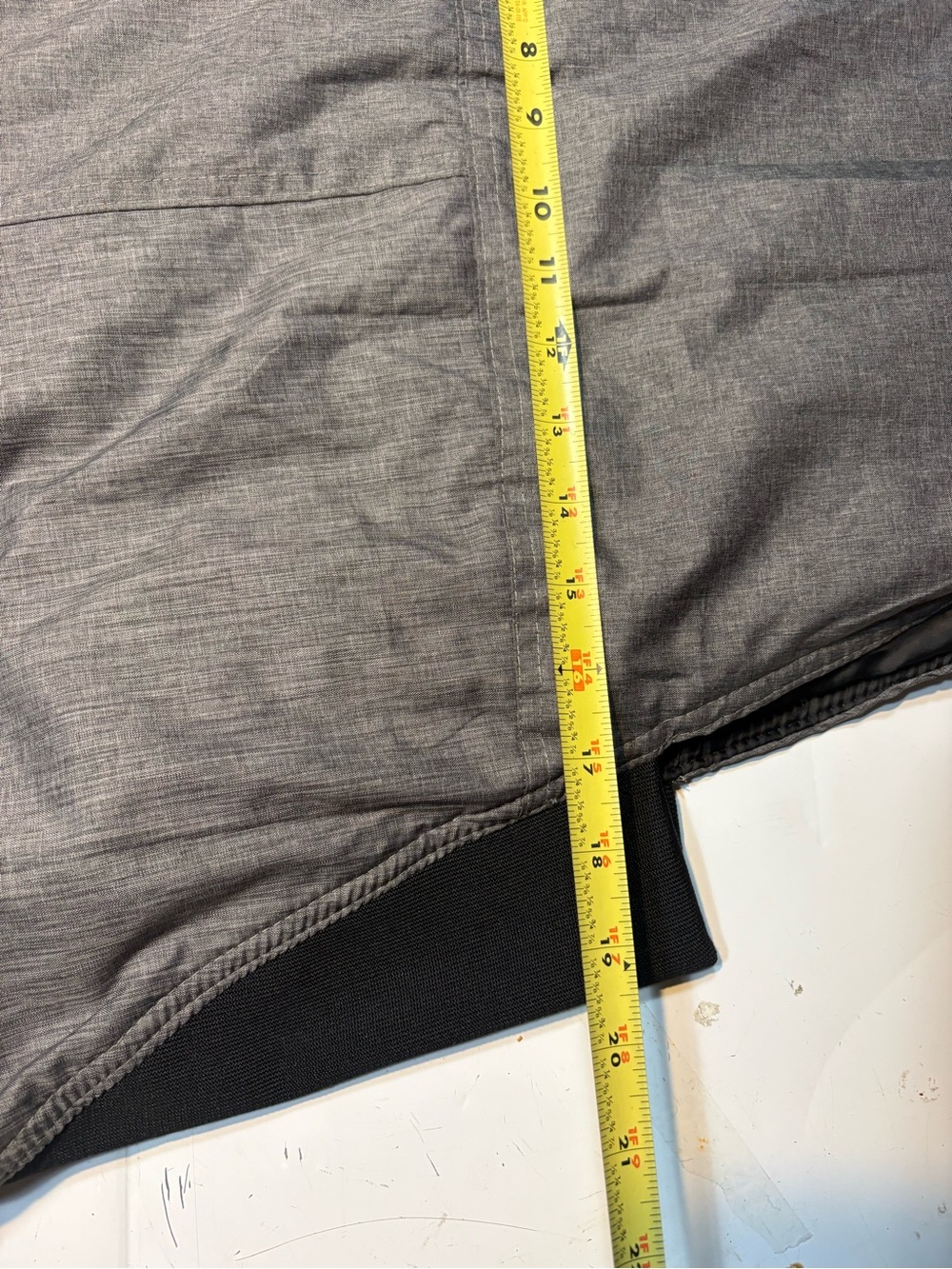 Arctic Quest (AQ) Heather Grey Polyester Winter Ski Bib Overalls large - Picture 9 of 13